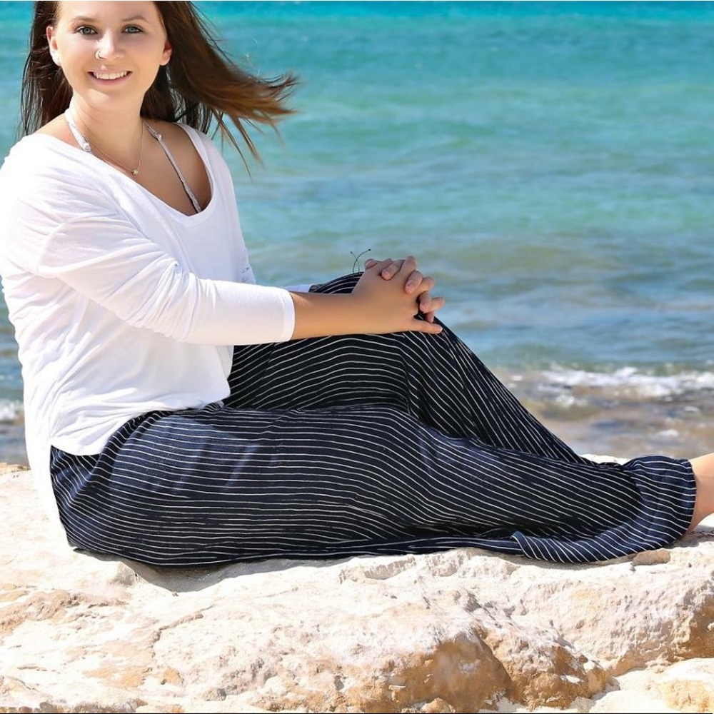 AE STRIPED LINEN PANTS